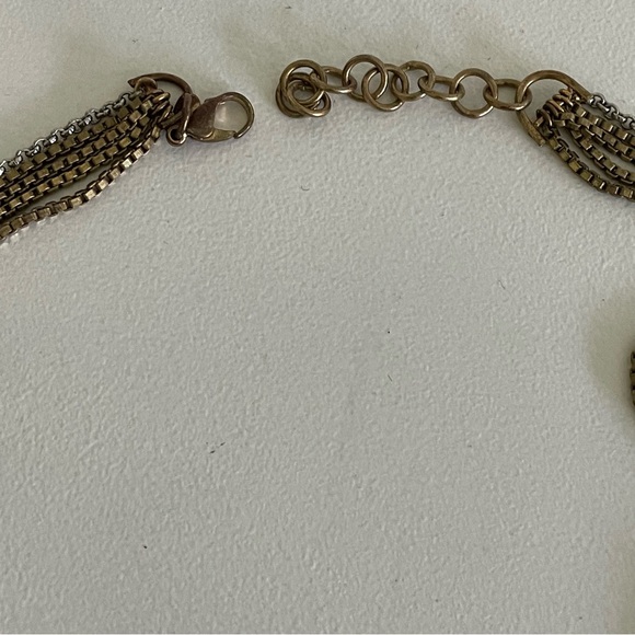 Stella & Dot Pegasus Necklace Bib Gold Feathers Statement ASO TV Kardashian Boho - Picture 10 of 13